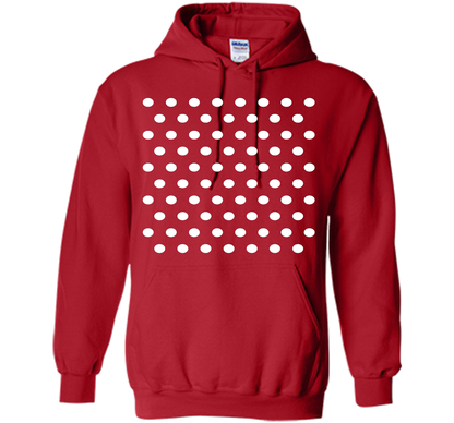 Black and white polka dot tee t shirt shirt Red