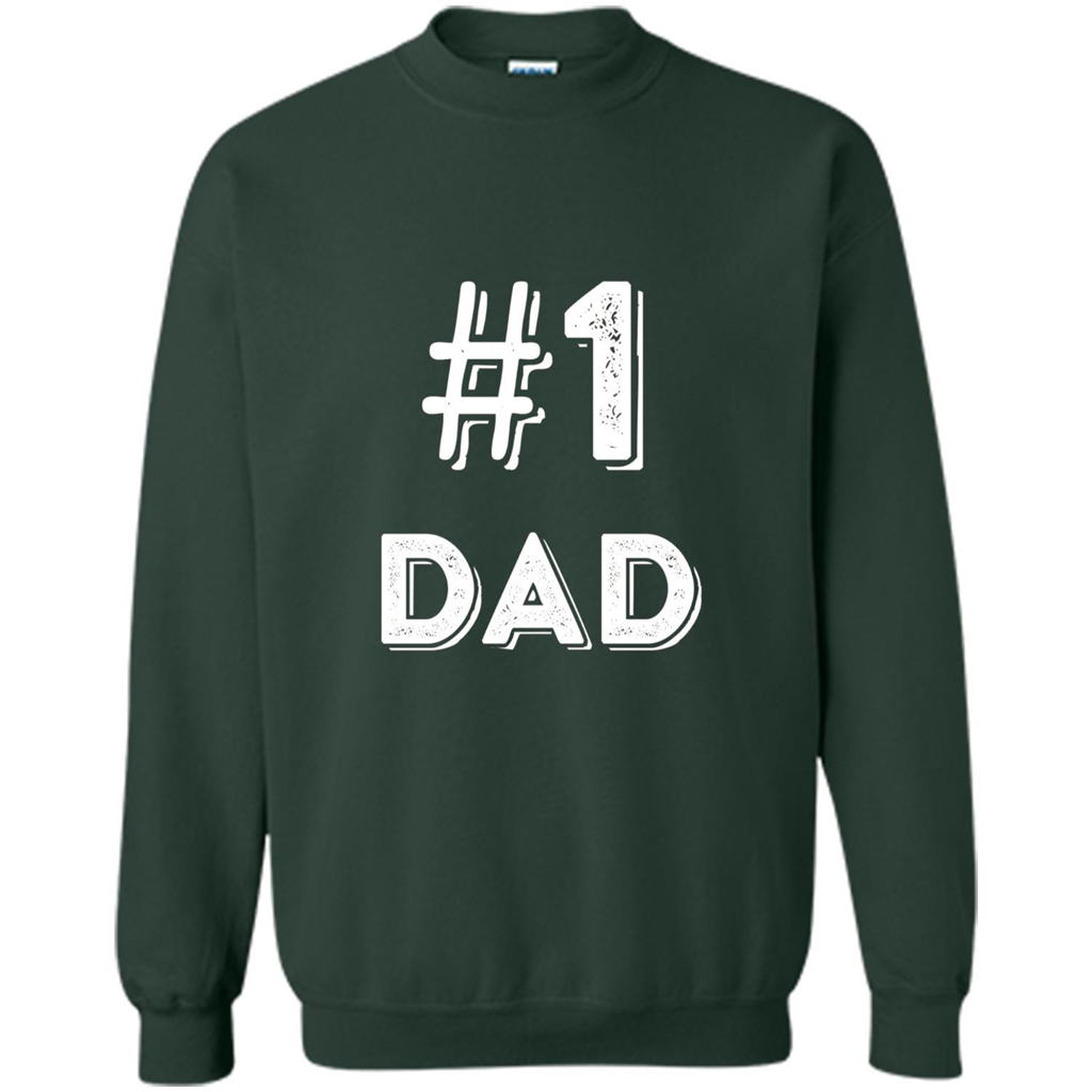 Fathers Day T-shirt Dad No.1 T-shirt Forest Green