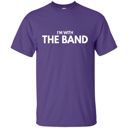 Music Lover T-shirt I'm With The Band Purple