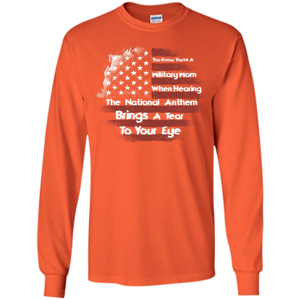 Military Mom. You Know You're A Military Mom When T-shirt Orange