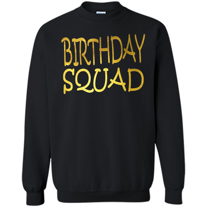 Birthday Squad T-shirt Black