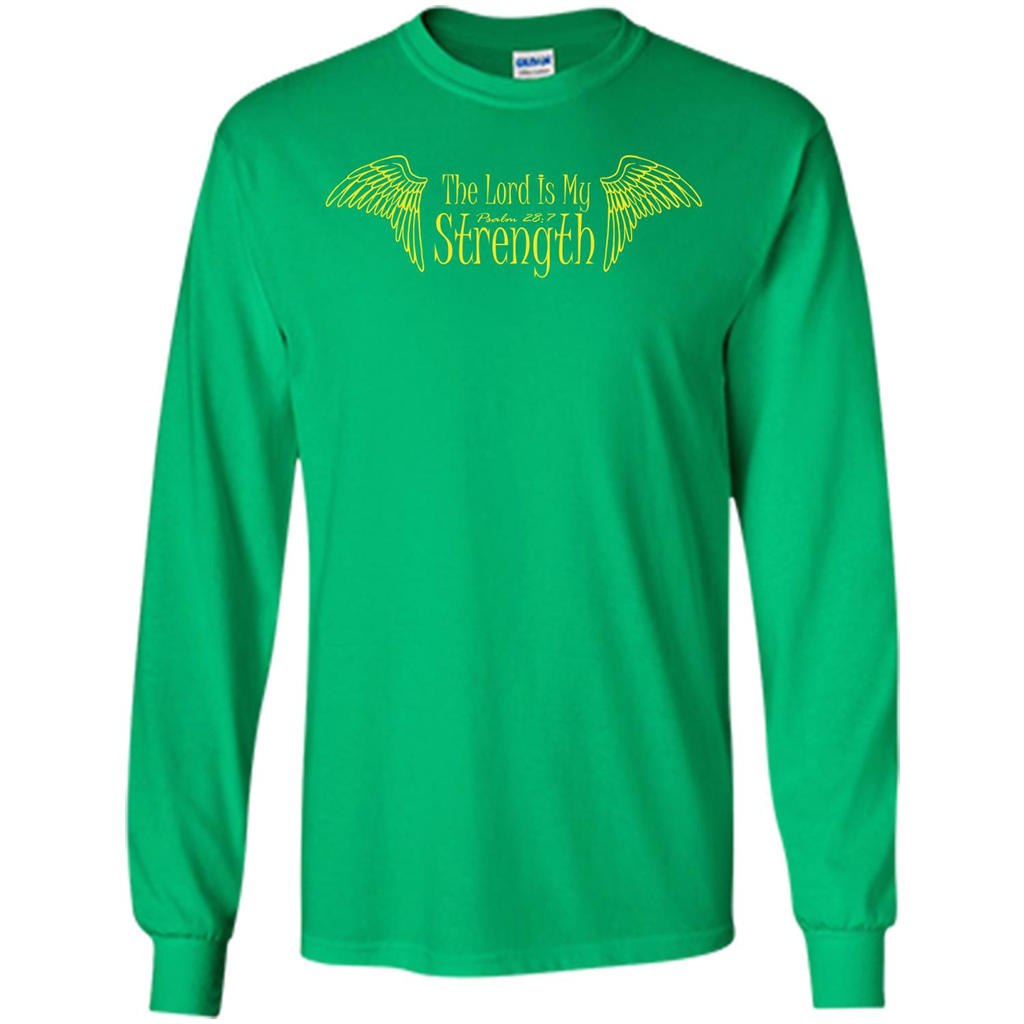 Christian T-shirt The Lord Is My Strength Irish Green