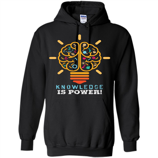 Student T-shirt Knowledge Is Power T-shirt Black