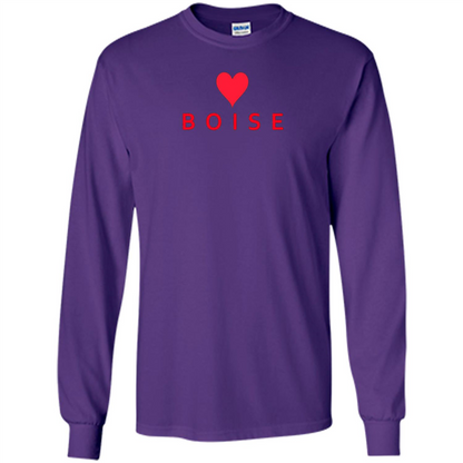 Boise Idaho With Heart Love T-shirt