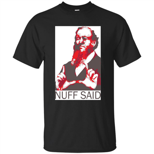True Fan T-shirt Nuff Said Black