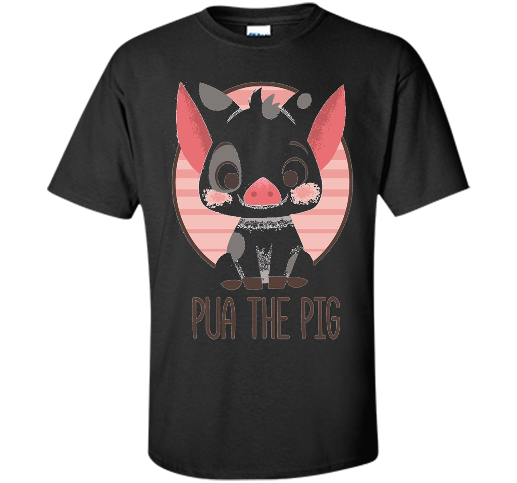 Disney Moana Pua The Pig T-shirt Black