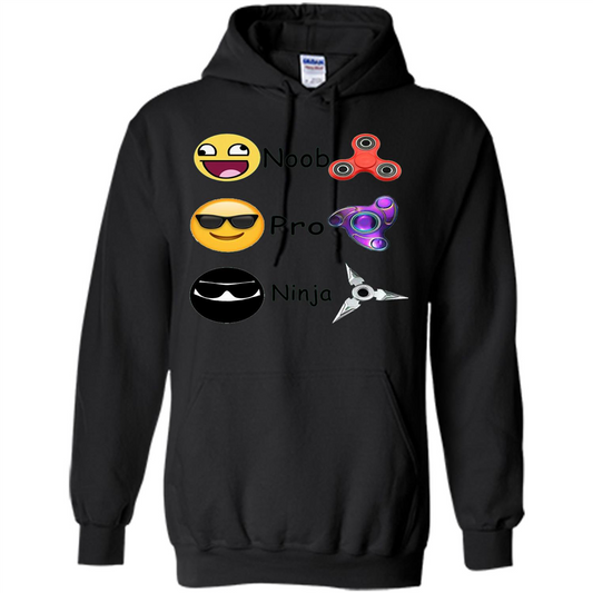 Fidget Spinner Emoji Classification Gamer Guide T-shirt Black