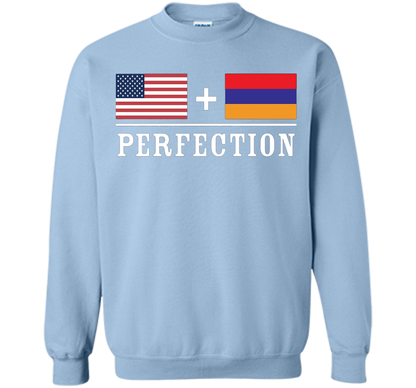 American + Armenian = Perfection Flag T-Shirt t-shirt Light Blue