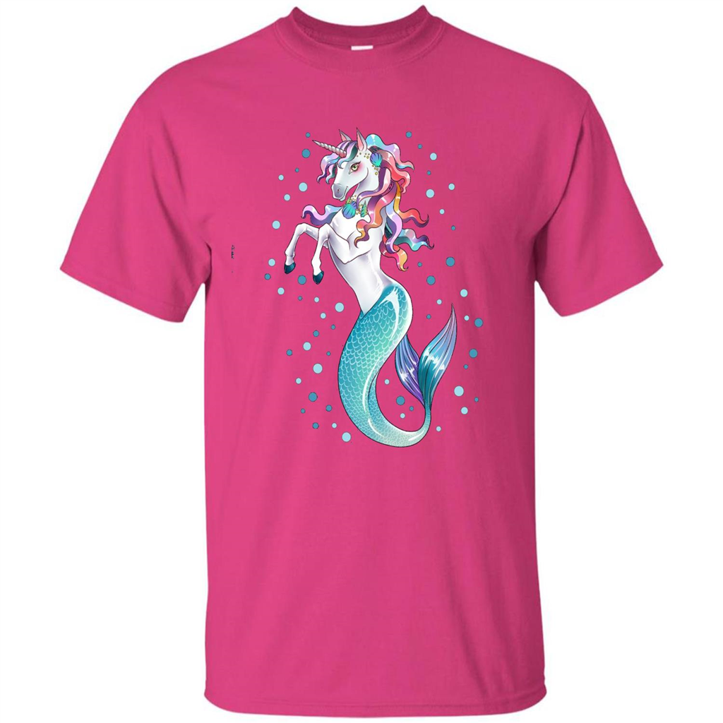 Unicorn Mermaid Mermicorn Cute T-Shirt Heliconia