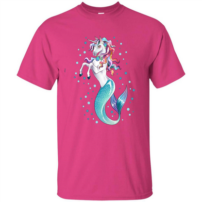 Unicorn Mermaid Mermicorn Cute T-Shirt Heliconia