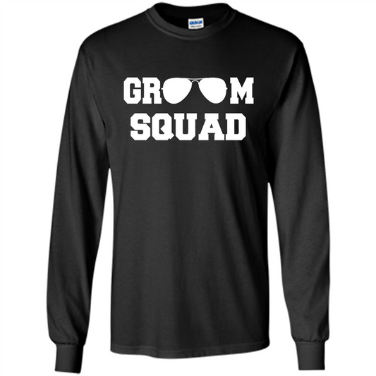 Cool Groom Squad T-Shirt Wedding Party Gift Shirt Black