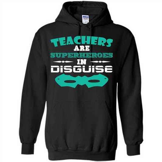 Teacher T-shirt Teachers Are Superheroes In Disguise Black