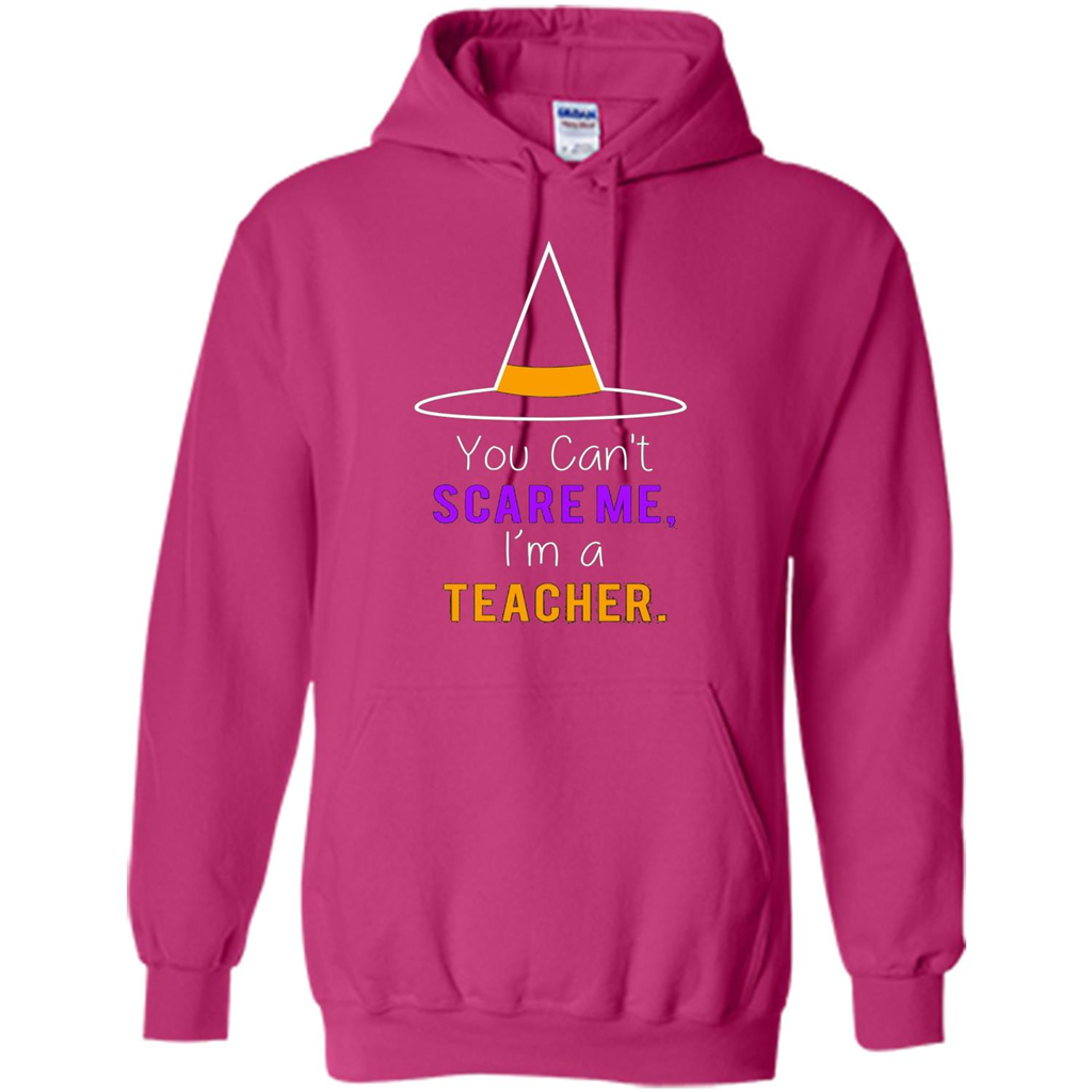 You Can't Scare Me I'm A Teacher T-shirt Funny Halloween T-Shirt Heliconia