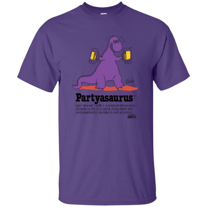 Partyasaurus T-shirt Party Asaurus Purple