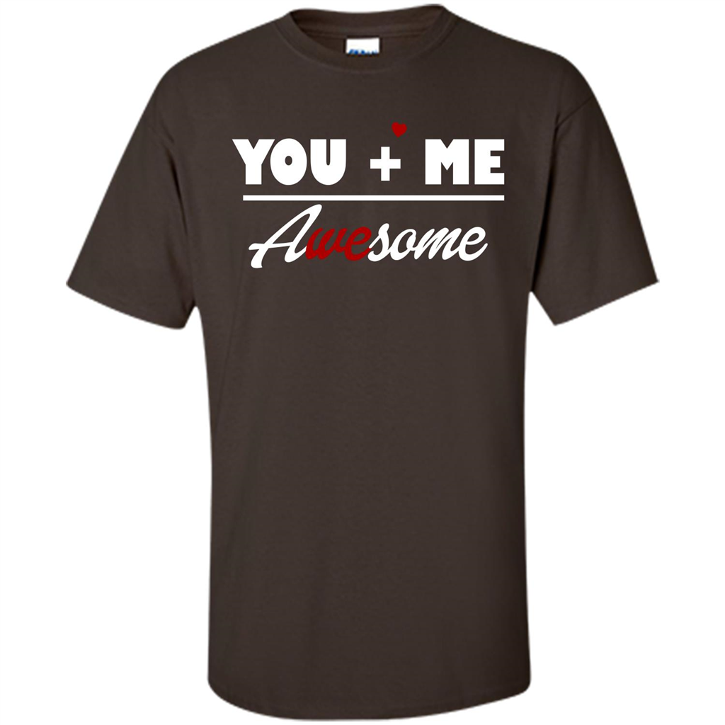 Love T-shirt You and Me Awesome Dark Chocolate
