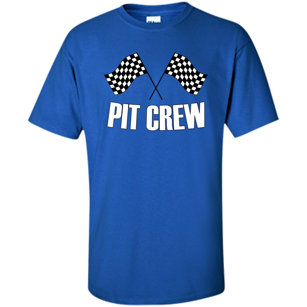 Pit Crew T-shirt for Hosting Race Car Parties Parents Pit Royal