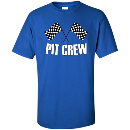 Pit Crew T-shirt for Hosting Race Car Parties Parents Pit Royal