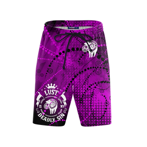 The Seven Deadly Sins - Lust 3D Beach Shorts