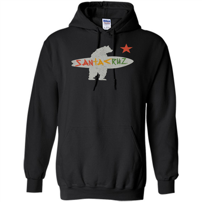 Santa Cruz Surf Bear T-Shirt Black