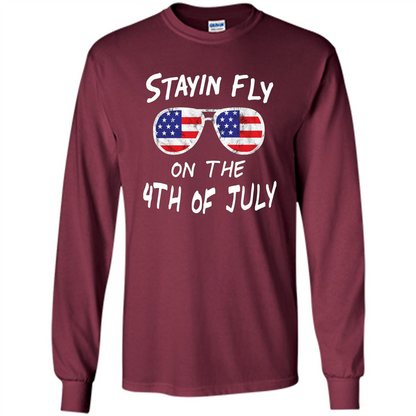 Independence Day T-shirt Stayin Fly On The 4th Of July Maroon