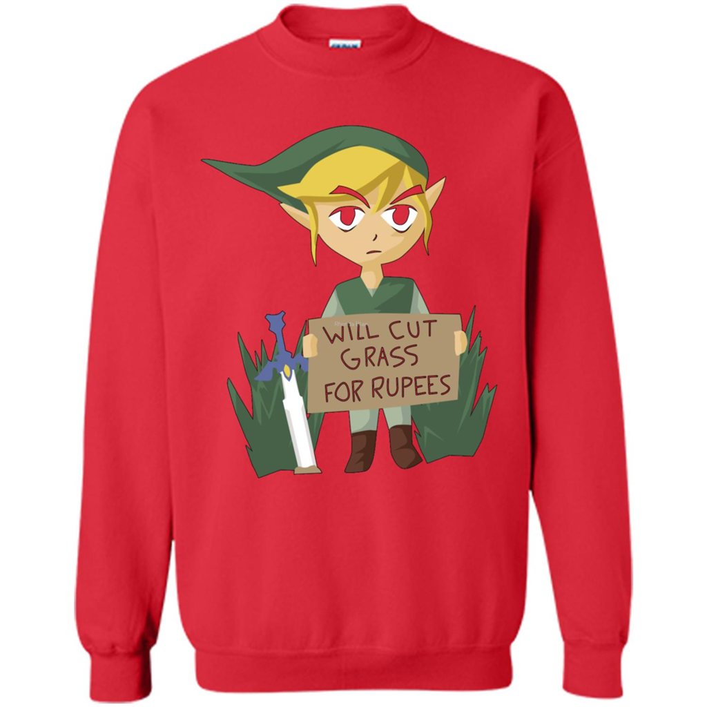 Video Games T-srhit Will Cut Grass For Rupees T-shirt Red