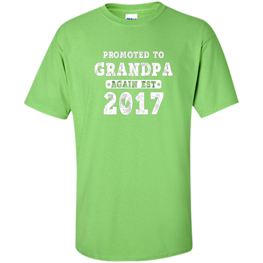Men's Promoted to Grandpa Again Est. 2017 T-shirt