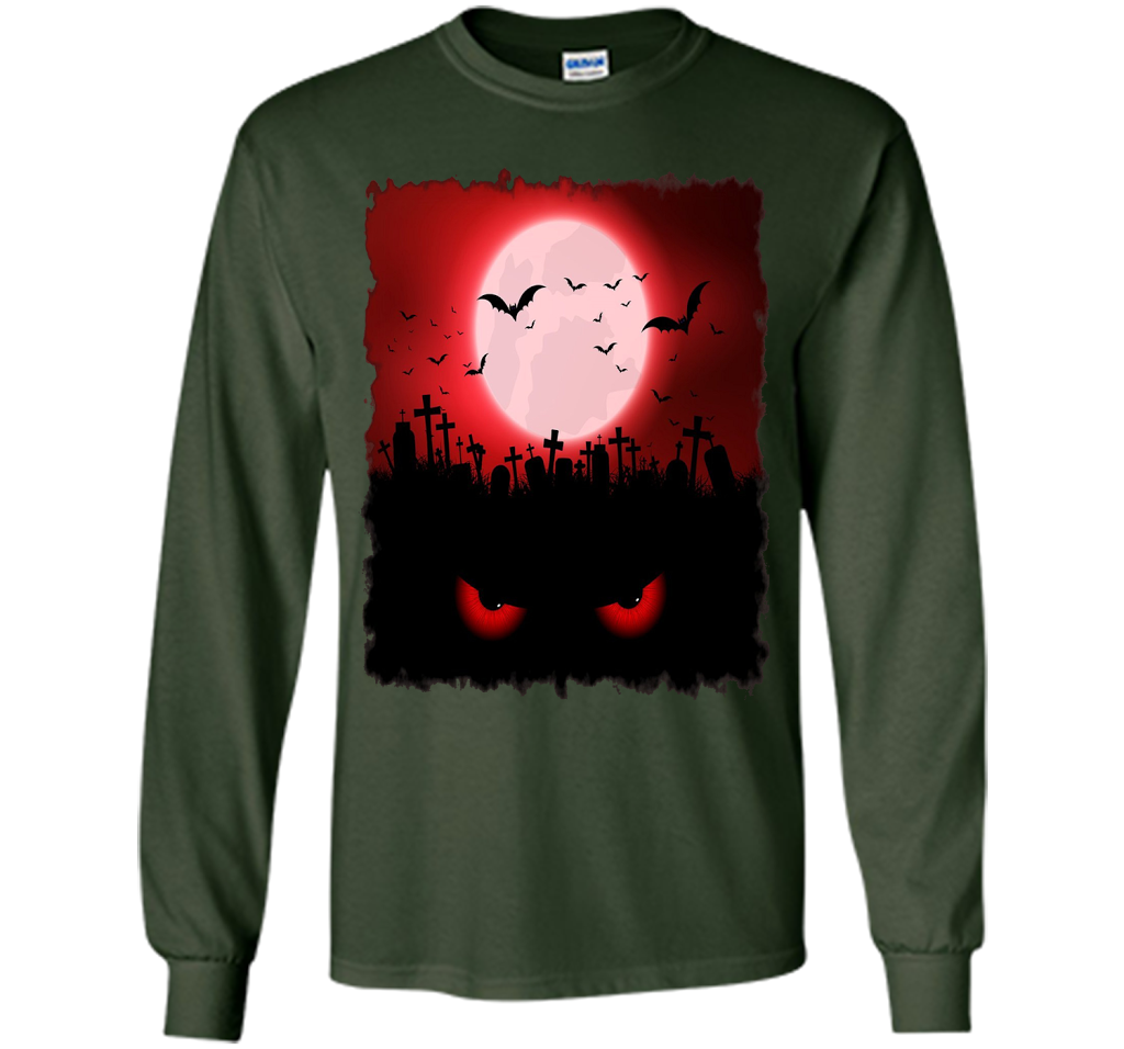 Spooky Halloween Red eye's T-Shirt t-shirt Forest Green
