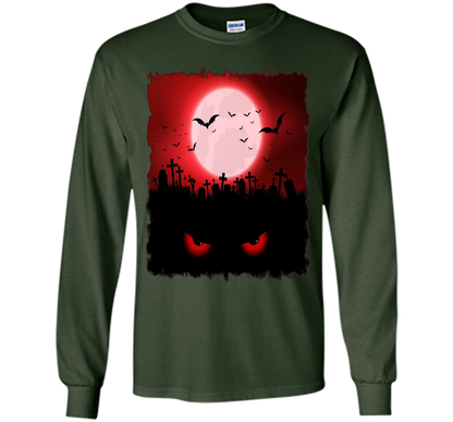Spooky Halloween Red eye's T-Shirt t-shirt Forest Green