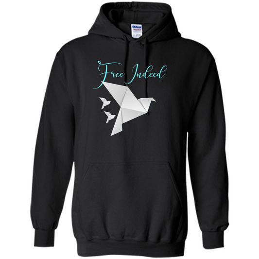 Free Indeed Origami Bird T-shirt Christian T-shirt Black