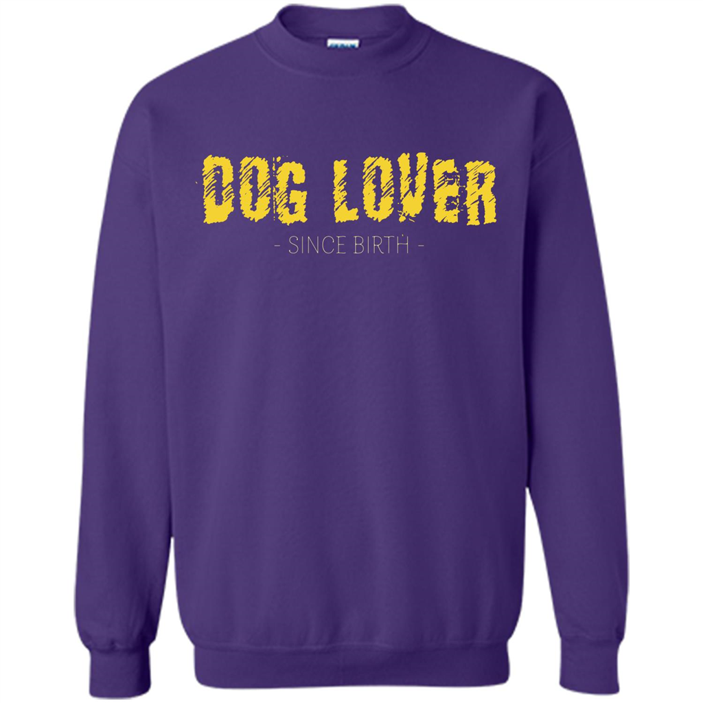 Dog Lover Since Birth T-shirt Purple