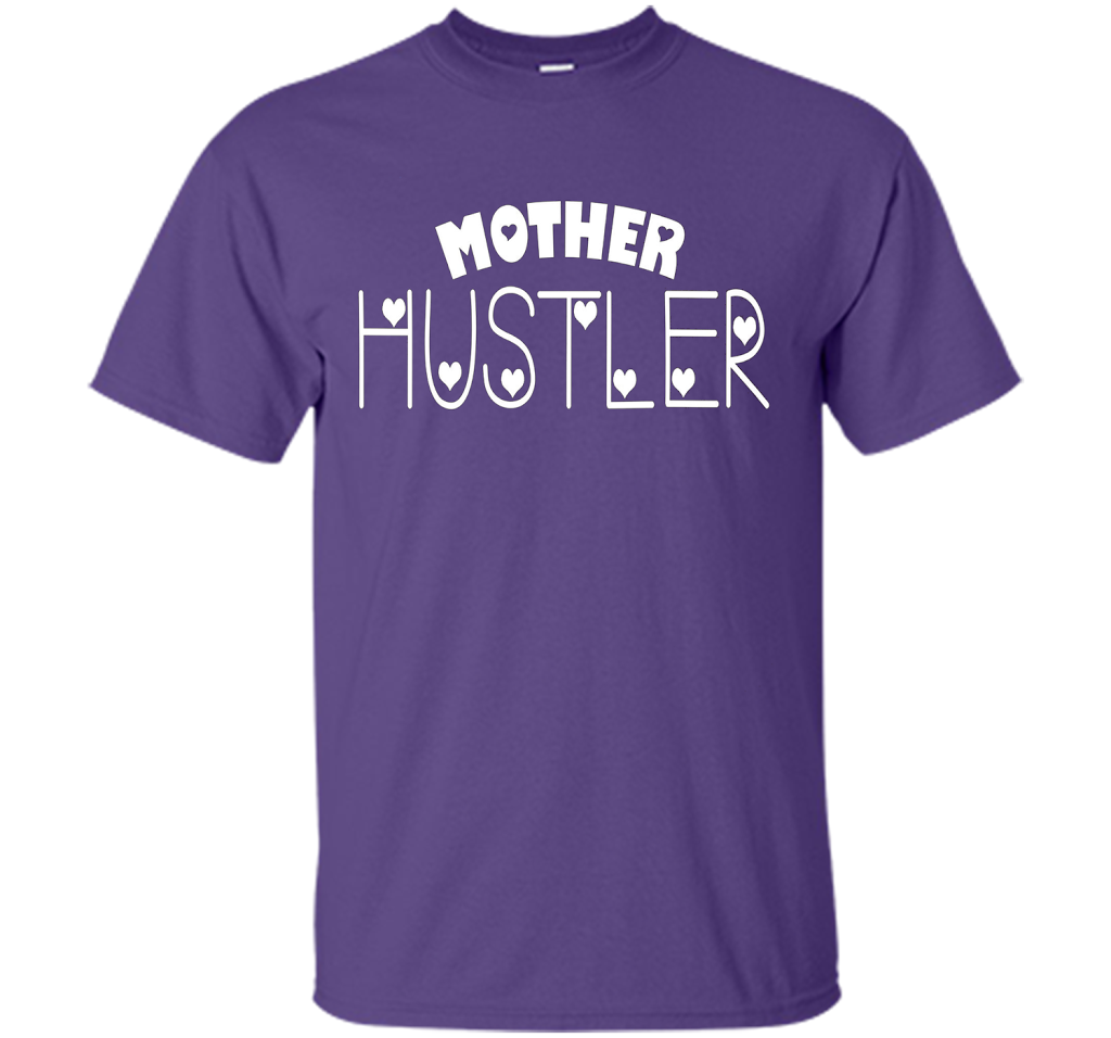 Funny T-shirt Mother Hustler cool shirt Purple