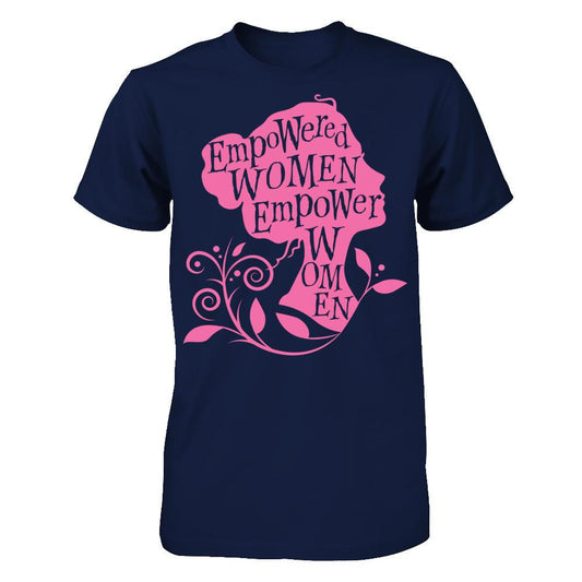 Empowered Women Empower Women (Pink) T-shirt Gildan - Short Sleeve Tee Navy
