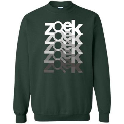 Zoek Zoek Zoek White Black T-shirt Forest Green