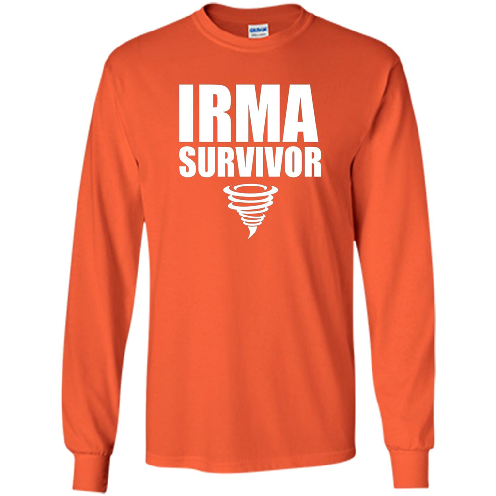 Hurricane Irma Survivor T-shirt Orange