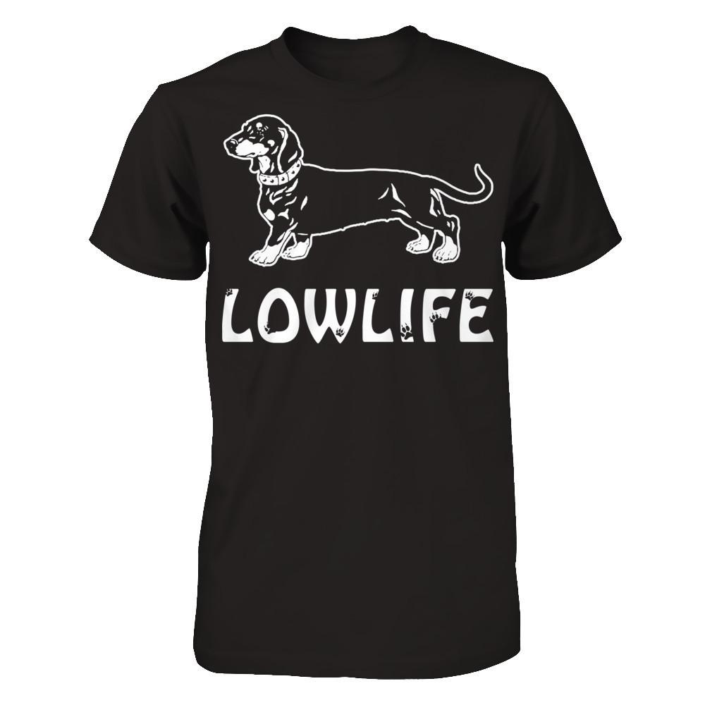Love Dachshund - Lowlife Gildan - Short Sleeve Tee Black