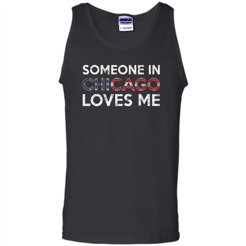 Someone in Chicago Loves Me T-shirt Black