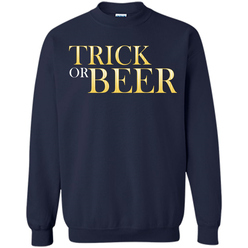Beer T-shirt Trick Or Beer T-shirt Navy
