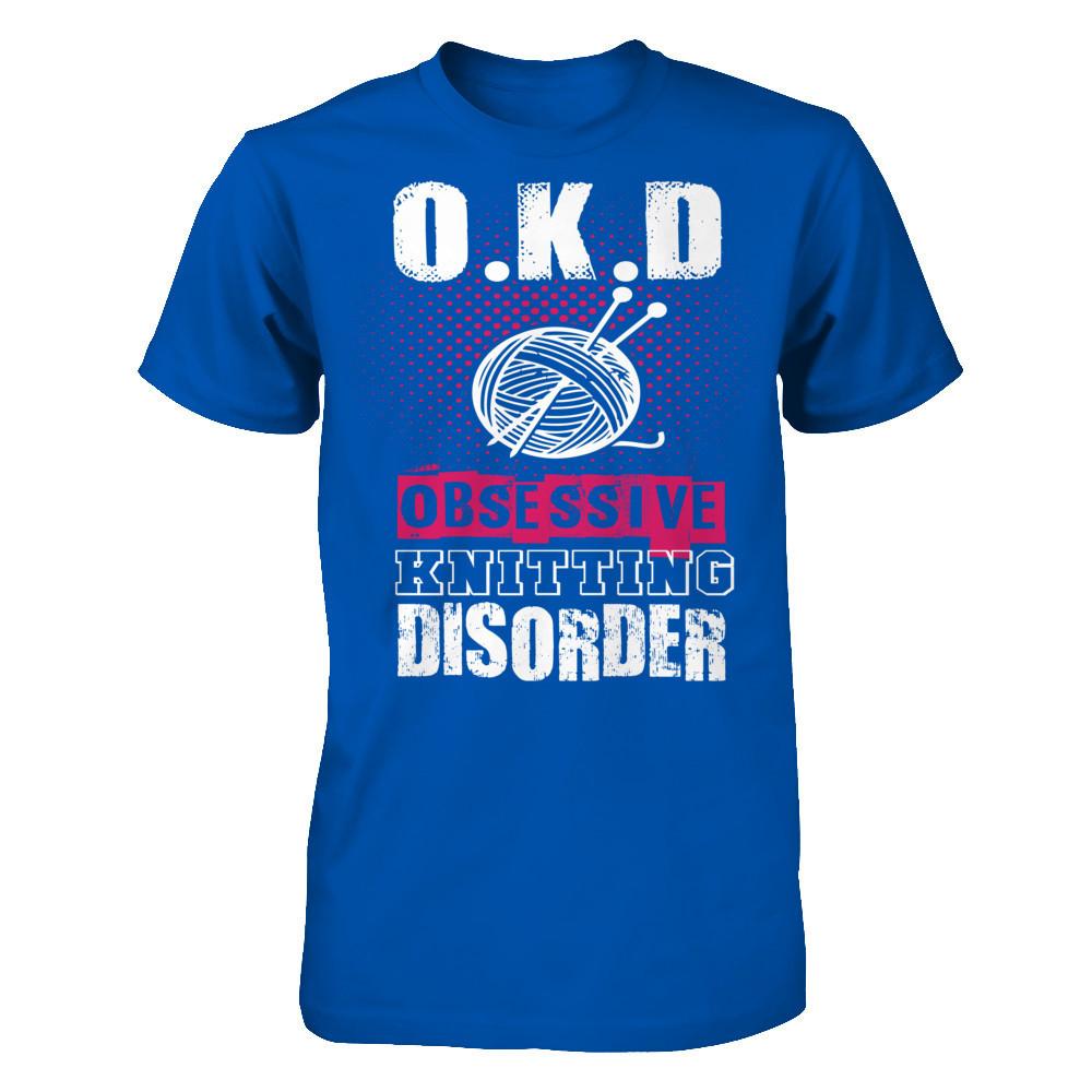 OKD - Obsessive Knitting Disorder Next Level - Unisex Fitted Tee Royal
