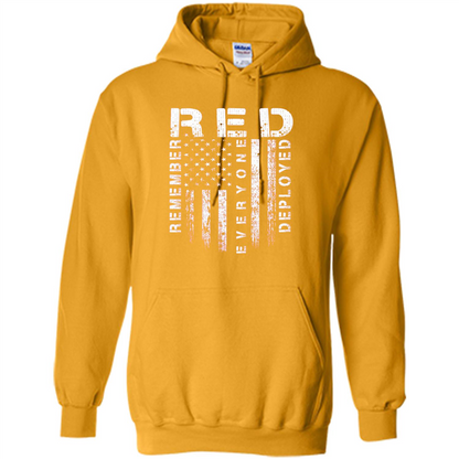 Red Friday - Remember Everyone Veteran Deployed T-shirt Gold