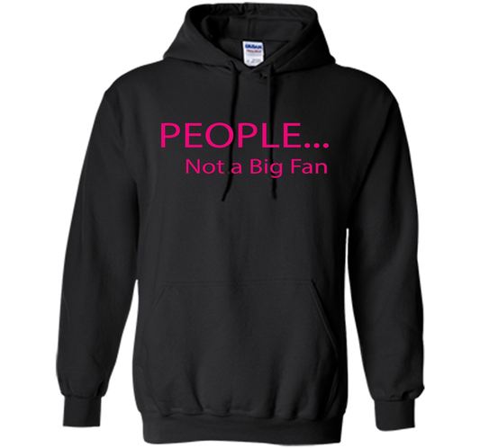 Funny People Not a Big Fan T-Shirt Introvert t-shirt Black