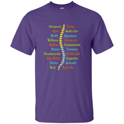 National Chiropractic Health Month Chiropracter T Shirt Purple