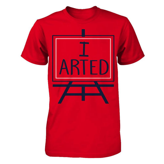 I Arted T-shirt Next Level - Unisex Fitted Tee Red