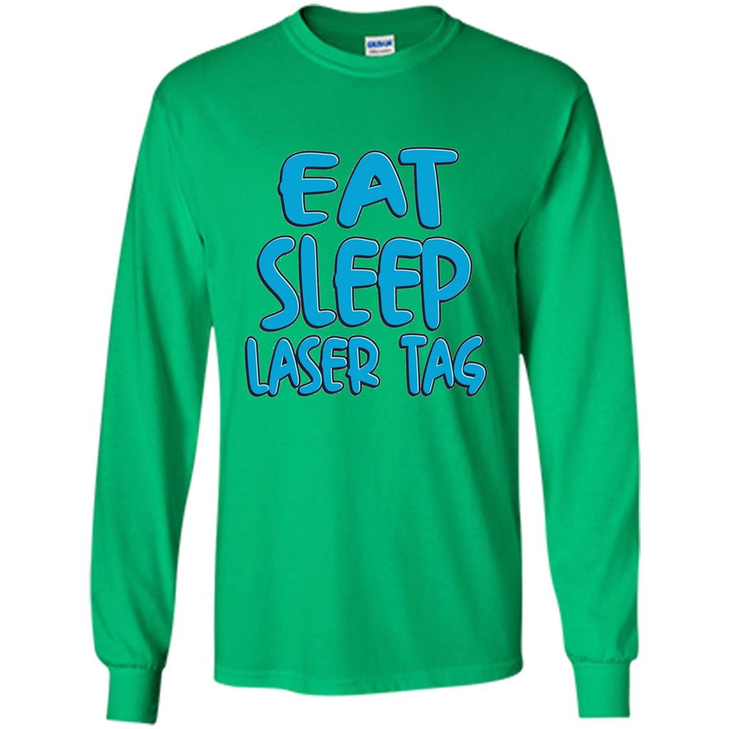 Eat Sleep Laser Tag T-shirt Irish Green