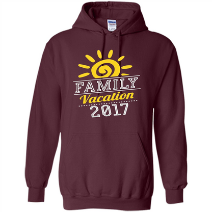 Summer T-shirt Family Vacation 2017 T-shirt Maroon