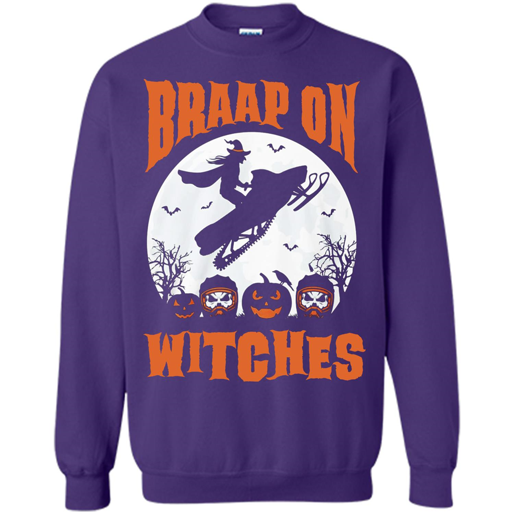 Halloween T-shirt Braap On Witches T-shirt Orange
