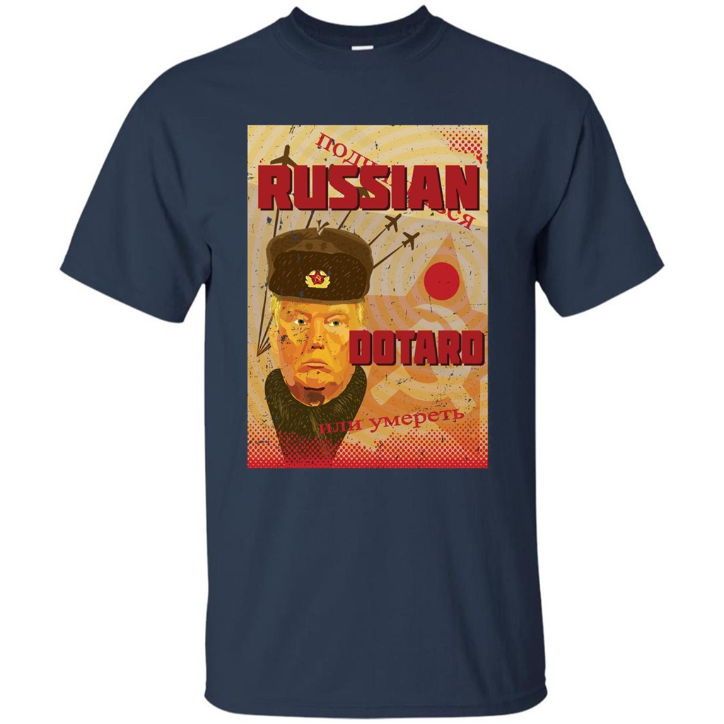 Funny President T-shirt Russian Dotard T-Shirt Navy