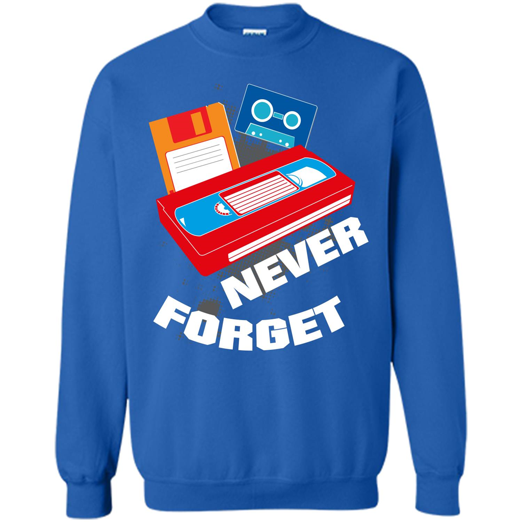 Floppy Disk Vhs 90s 80s T-shirt Never Forget Royal