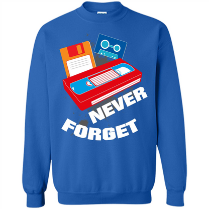 Floppy Disk Vhs 90s 80s T-shirt Never Forget Royal