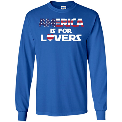 America Is For Lovers T-shirt Royal