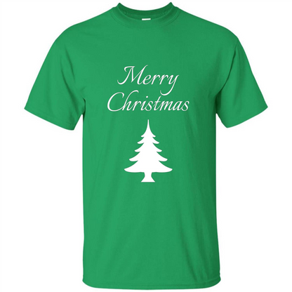 Merry Christmas Xmas Tree T-Shirt Irish Green